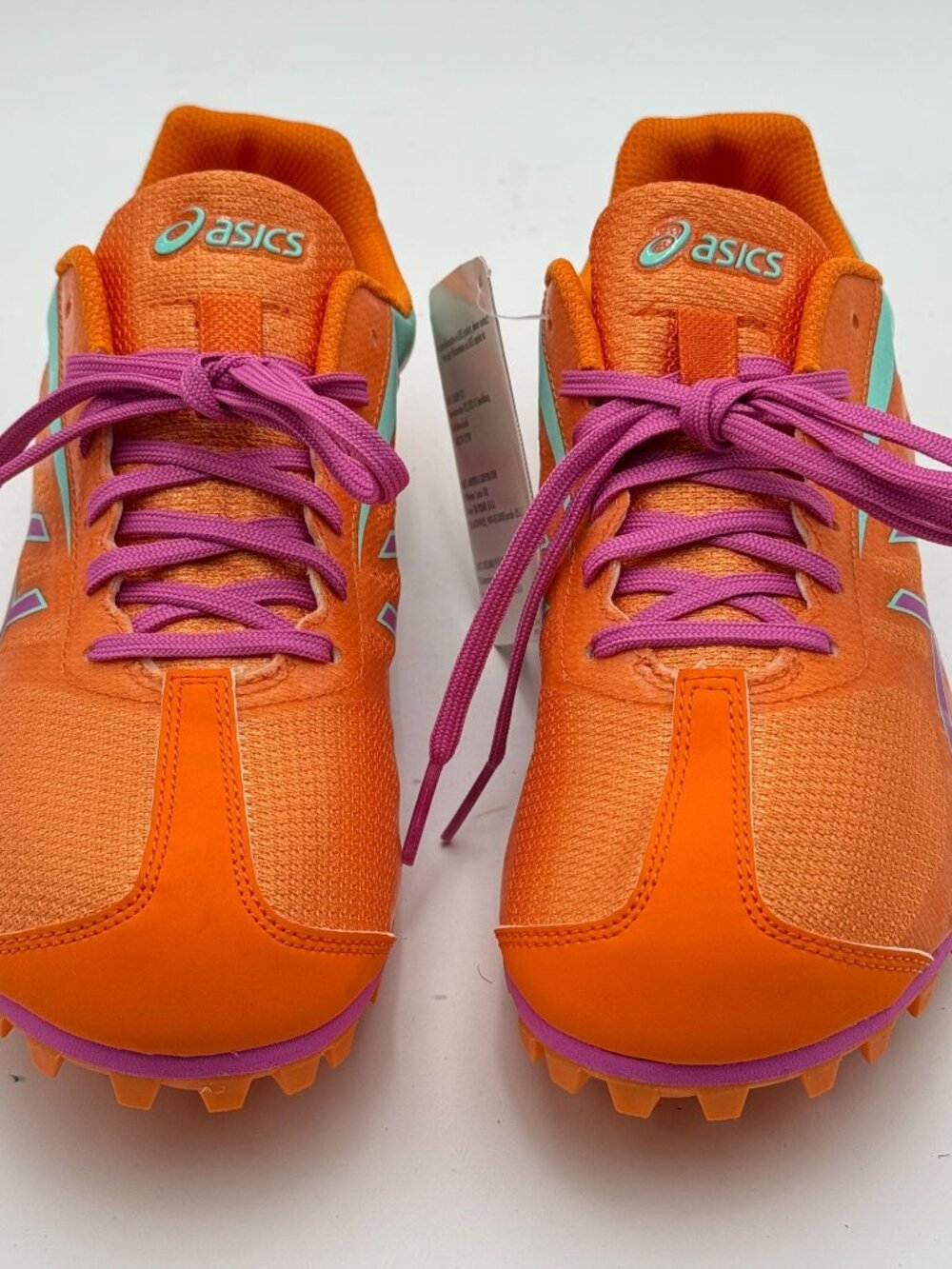 NWT Asics Hyper LD 5 Track Shoes Womens 9 Spikes Orange Pink Hyper Long Distance - Picture 4 of 7